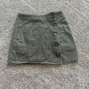 Camo green skirt with POCKETS